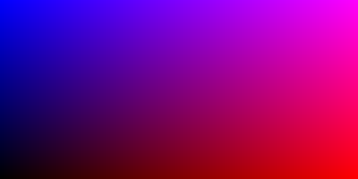 A colour gradient created with np.linspace and broadcasting